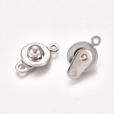 201 Stainless Steel Snap Clasps(STAS-I137-06P)-2