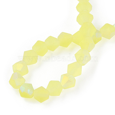 Imitate Austrian Crystal Bicone Frosted Glass Beads Strands(EGLA-A039-T3mm-MB21)-2