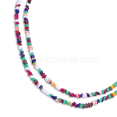 Opaque Spray Painted Glass Bead Strands(GLAA-N047-04A)-3