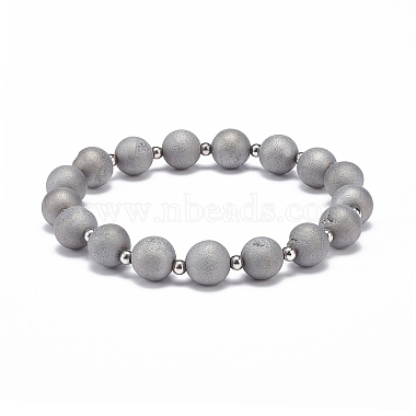 Silver Natural Agate Bracelets