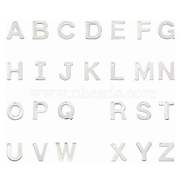 201 Stainless Steel Letter Charms(STAS-S036-M)-2