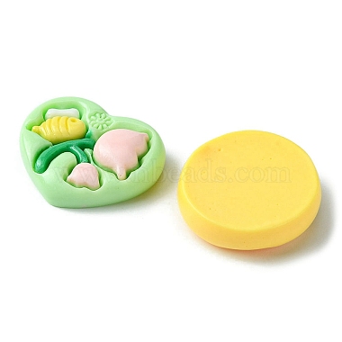 20Pcs 4 Styles Opaque Flower Resin Cabochons(RESI-FS0001-55)-2