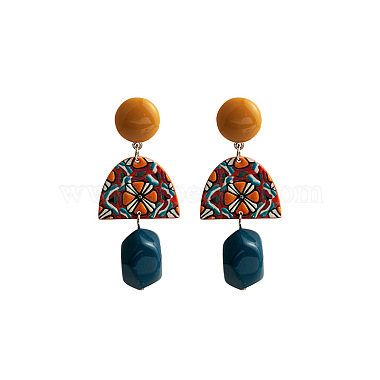 Acrylic Dangle Stud Earrings(WG8F528-01)-6