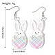 boucles d'oreilles dangle acrylique(FS-WGF063B-05)-2
