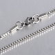 Tarnish Resistant 304 Stainless Steel Box Chain Necklaces(STAS-O053-27P)-1