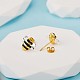 Brass Bee Stud Earrings for Women(JE920A)-2