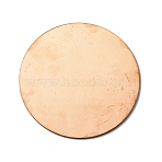 Copper Sheets, Copper Disc, Flat Round, PeachPuff, 100x2mm(KK-WH0044-83)