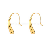 Gold Plated Stainless Steel and Pearl Earrings(HU3006-1)