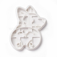 PP Plastic Cookie Cutters, Corgi Shapes, White, 89x75x10.5mm(DIY-I093-03)