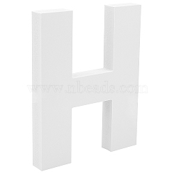 Gorgecraft Wooden Letter Ornaments, for DIY Craft, Home Decor, Letter.H, H: 150x120x15mm(WOOD-GF0001-15-08)