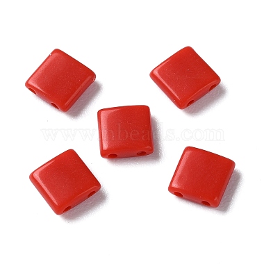 Red Square Acrylic Slide Charms