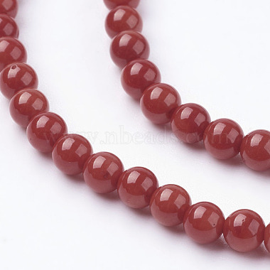 Dyed Round Natural Coral Beads Strands(X-CORA-D029-4mm-1)-3