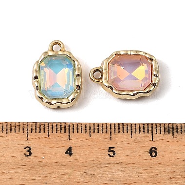 UV Plating Alloy Glass Pendants(FIND-K032-33G)-3