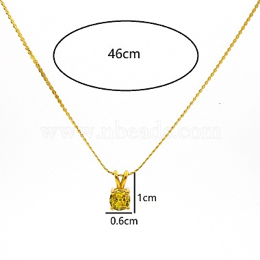 Real 18K Gold Plated Stainless Steel Pendant Necklaces(CP2918-4)-3