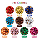 SUPERFINDINGS 160Pcs 10 Colors Opaque Acrylic Beads(SACR-FH0001-03)-3