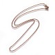304 Stainless Steel Box Chain Necklaces(NJEW-F261-18RG)-1