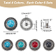WADORN 24 Sets 4 Colors Zinc Alloy Buttons(BUTT-WR0001-04B)-2