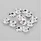 Silver Color Plated Flower Brass Spacer Bead Caps(X-KK-TB857-S)-1