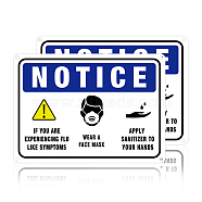 UV Protected & Waterproof Aluminum Warning Signs, Colorful, 250x180x0.8mm, Hole: 4mm(AJEW-GL0001-01B-10)