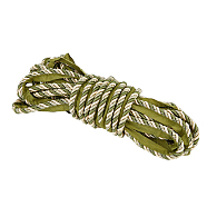 12.5M Polyester Twisted Lip Cord Trim, Twisted Trim Cord Rope Ribbon for Home Decoration, Upholstery, DIY Handmade Crafts, Dark Olive Green, 1 inch(24mm), about 13.67 Yards(12.5m)/Bundle(OCOR-WH0071-90B)