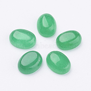 Natural Malaysia Jade Cabochons, Oval, 8x6x3mm(X-G-P313-01-6x8mm)