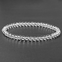 4MM Natural Quartz Crystal Stretch Bracelets(RP2095-12)