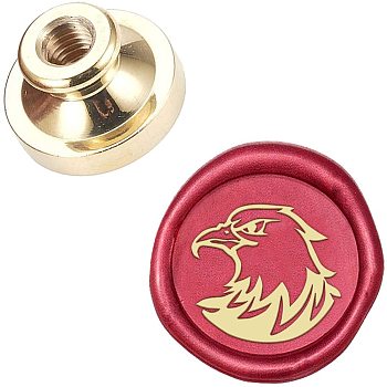 DIY Scrapbook, Brass Wax Seal Stamp Head, Eagle, Golden, 25x14mm