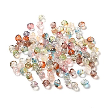 Transparent Glass Beads, Planet, Mixed Color, 13x16mm, Hole: 1.6mm