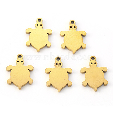 Golden Tortoise 304 Stainless Steel Charms