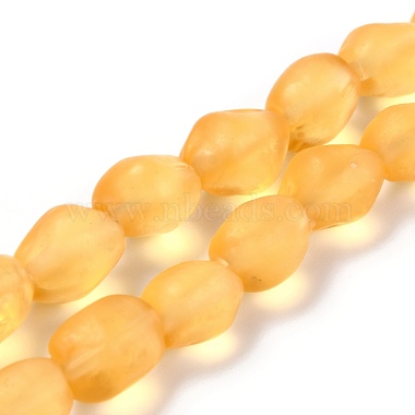 Gold Nuggets Lampwork Beads