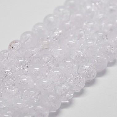 4mm White Round Quartz Crystal Beads