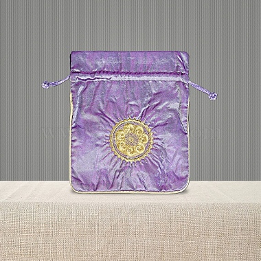 Medium Purple Rectangle Cloth Bags