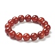 Natural Red Agate Beaded Stretch Bracelets(BJEW-A117-E-25)-2