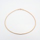 Casual Style 304 Stainless Steel Choker Necklaces(X-STAS-O037-02RG)-1