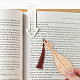 8Pcs 8 Style Ancient Musical Instrument Pipa Chinese Style Bookmark with Tassels for Book Lover(AJEW-GO0001-13)-4