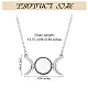 Triple Moon Goddess Cubic Zirconia Pendant Necklace(JN1091F)-2