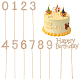 1 Set Alloy Rhinestone Cake Toppers(DIY-FG0003-56G)-1