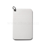 304 Stainless Steel Pendants, Stamping Blank Tag, Rectangle, Stainless Steel Color, 50x30x1.5mm, Hole: 5.5mm(STAS-B102-04P)