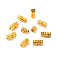 Brass Screw Clasps, for Necklaces Making, Golden, 7x4mm, Hole: 0.7mm(KK-WH0047-55G)