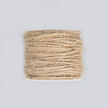 Jute Cord, Jute String, Jute Twine, for Jewelry Making, Tan, 2mm, about 54.68 yards(50m)/roll