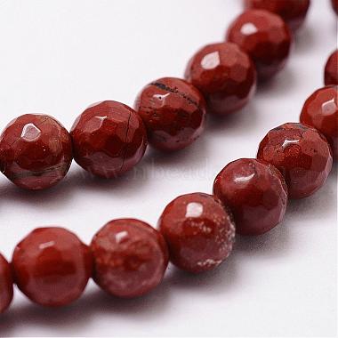 Chapelets de perles en jaspe rouge naturel(G-D840-50-10mm)-3