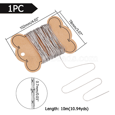 Unicraftale 304 Coreana-Ketten aus Edelstahl(CHS-UN0001-20P)-3