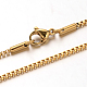 304 Stainless Steel Box Chain Venetian Chain Necklaces(NJEW-I065-13A)-1