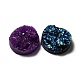 Mixed Flat Round Drusy Resin Cabochons(X-CRES-S040-12mm-M)-2