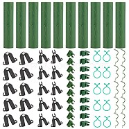Nbeads PP Plant Fixator & Buckles Clips & Plant Twist Clip Ties & Coated Plant Stick & A-Type Connecting Joint & Connector, for Gardening, Mixed Color, 150pcs/set(DIY-NB0004-93)