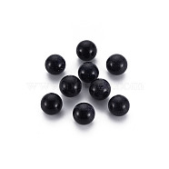 Synthetic Blue Goldstone Beads, No Hole/Undrilled, for Wire Wrapped Pendant Making, Round, 9.5~10mm(G-N0326-91)