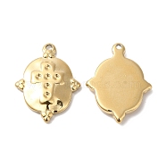 Ion Plating(IP) 316L Surgical Stainless Pendant Rhinestone Settings, Oval, Real 18K Gold Plated, Fit for 1mm Rhinestone, 21.5x16.5x2.8mm, Hole: 1.4mm(STAS-H213-75G)