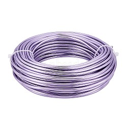 Round Aluminum Wire, for Jewelry Making, Lilac, 7 Gauge, 3.5mm, about 65.61 Feet(20m)/500g(AW-BC0007-3.5mm-04)