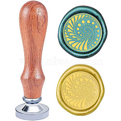 Wax Seal Stamp Set, Sealing Wax Stamp Solid Brass Head,  Wood Handle Retro Brass Stamp Kit Removable, for Envelopes Invitations, Gift Card, Other Pattern, 83x22mm(AJEW-WH0210-007)
