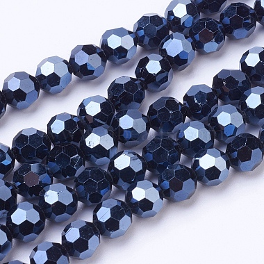 Electroplate Glass Beads Strand(EGLA-J042-8mm-F01)-2